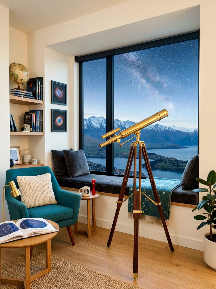 Telescope Window Nook - 30 analog home decor ideas