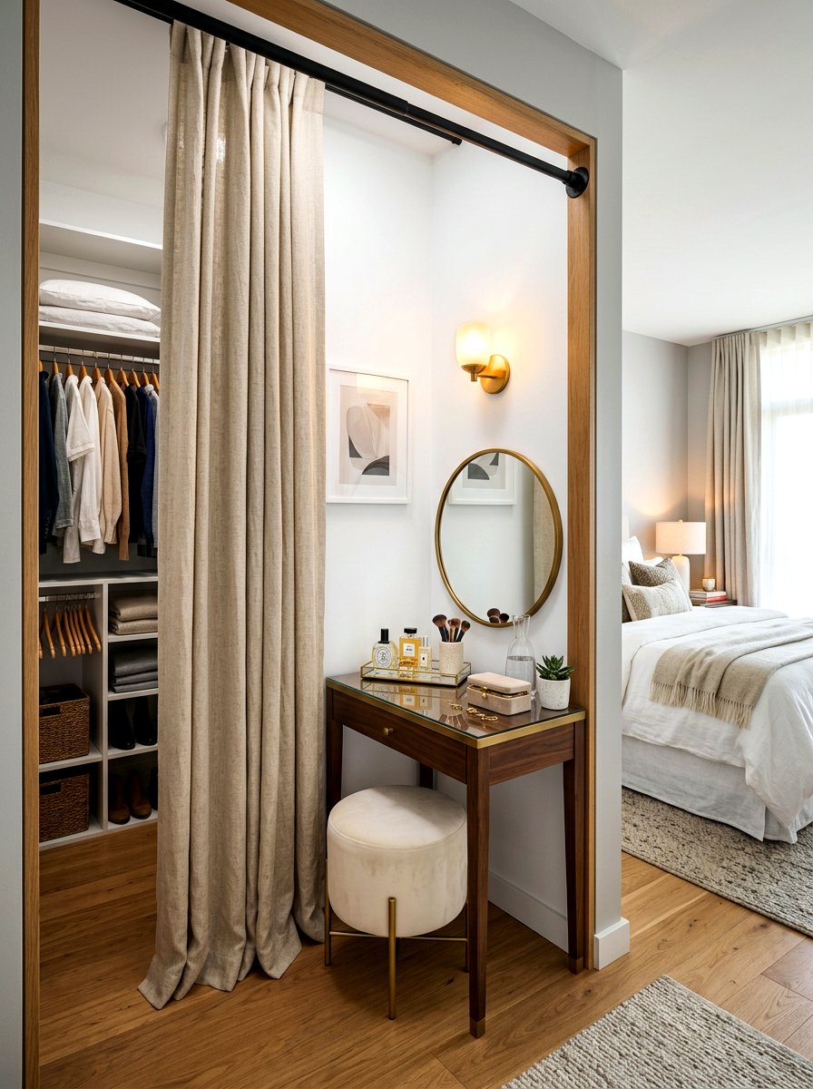 Tension Rod Curtains - 30 renter friendly luxury decor ideas