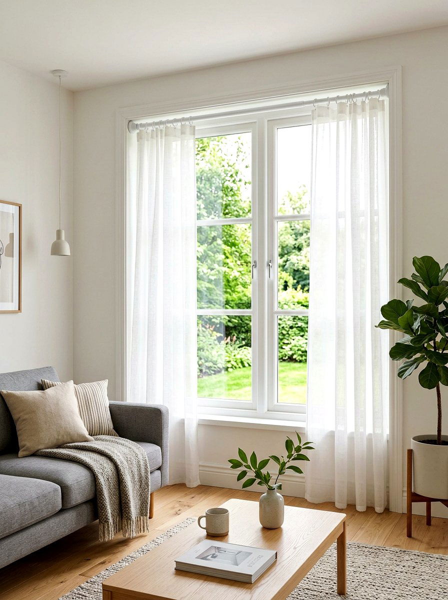 Tension Rod Window - 30 no drill curtain ideas