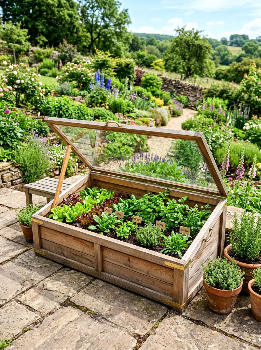 Terrace Cold Frame - 30 cold frame garden ideas