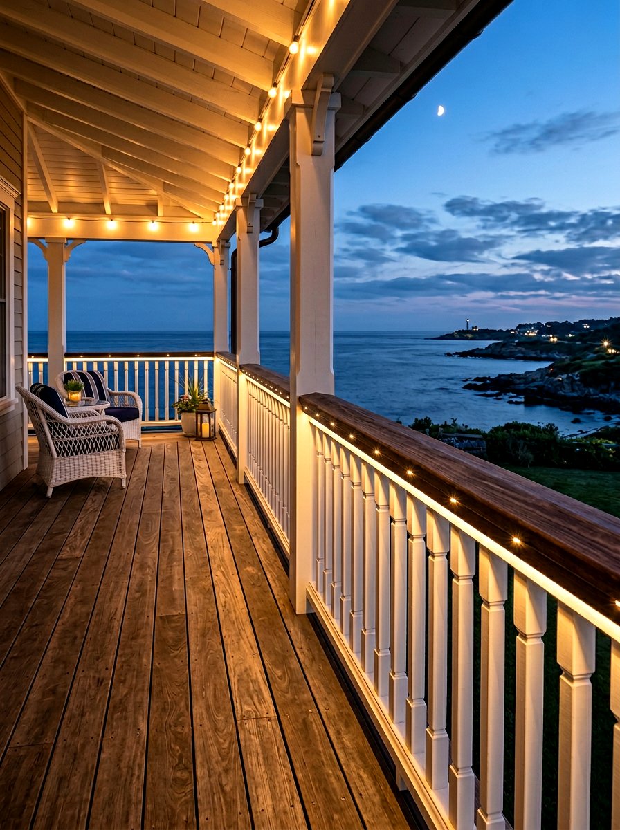Terrace Railing Lighting - 30 front yard lighting ideas