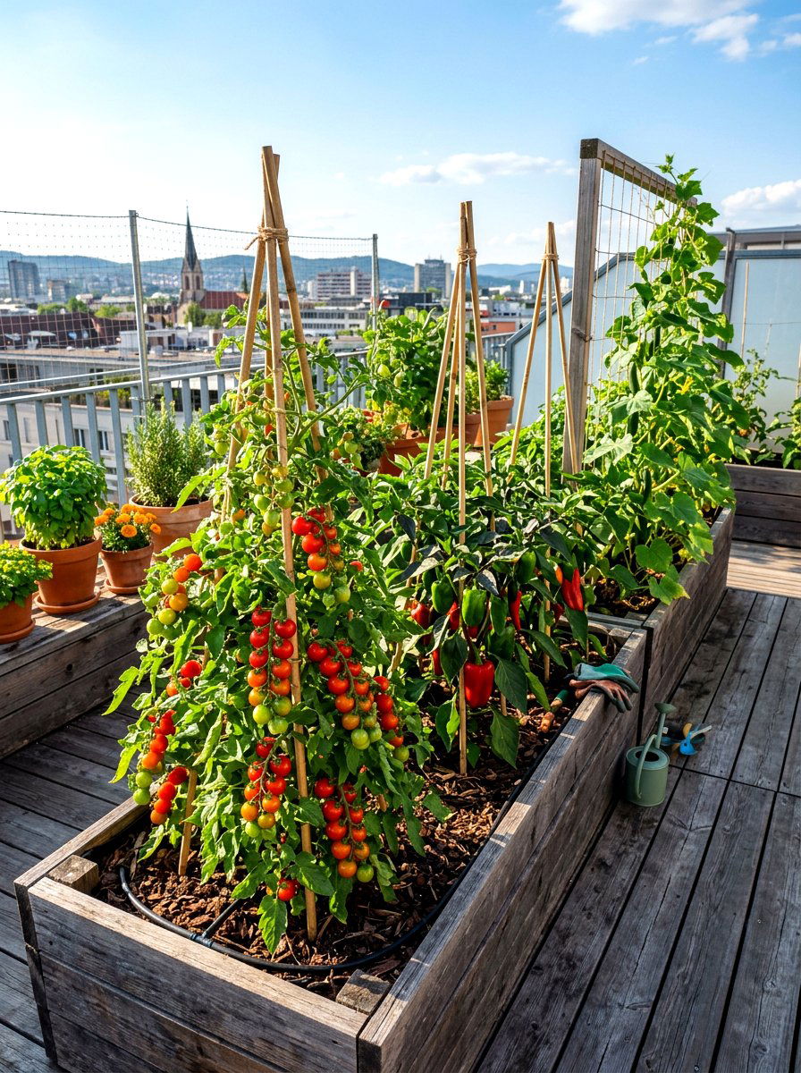Terrace Vegetable Garden - 30 small terrace garden ideas