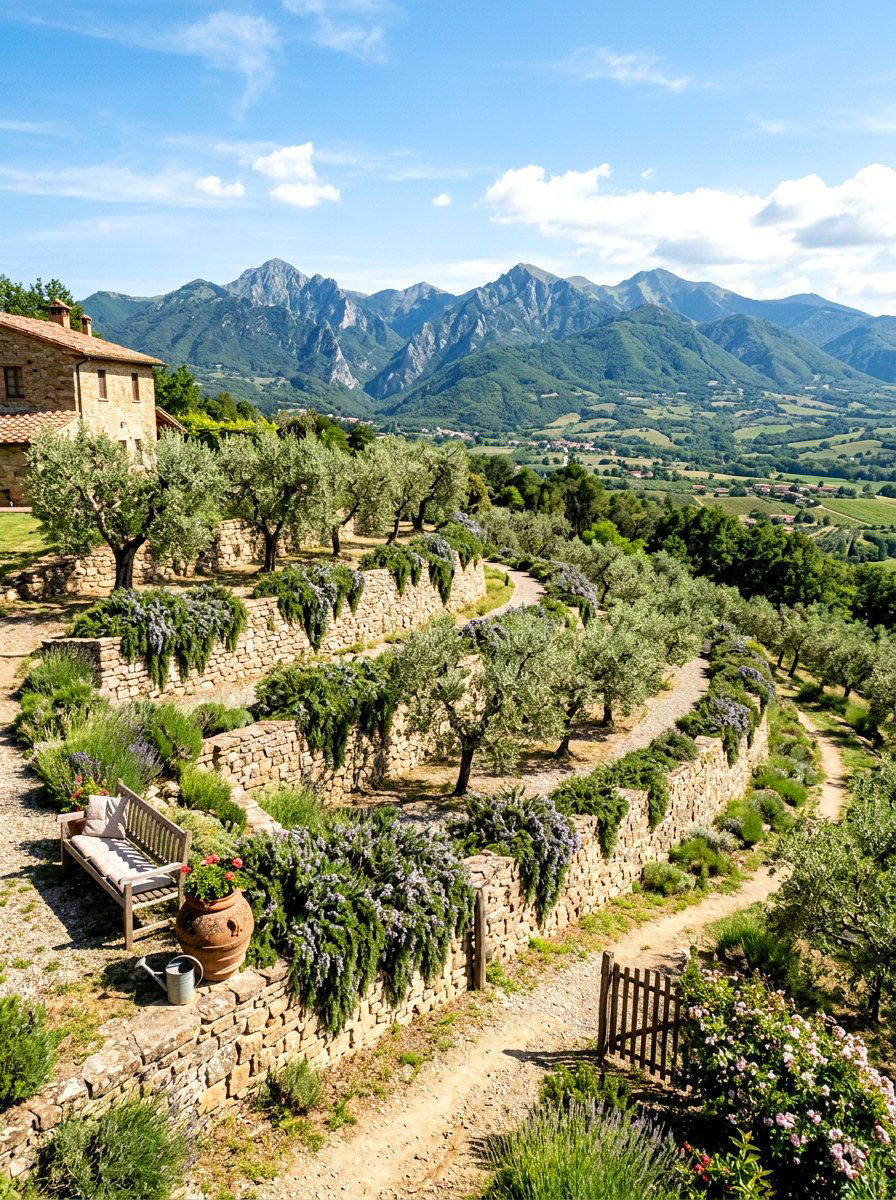 Terraced olive grove - 30 olive grove backyard ideas