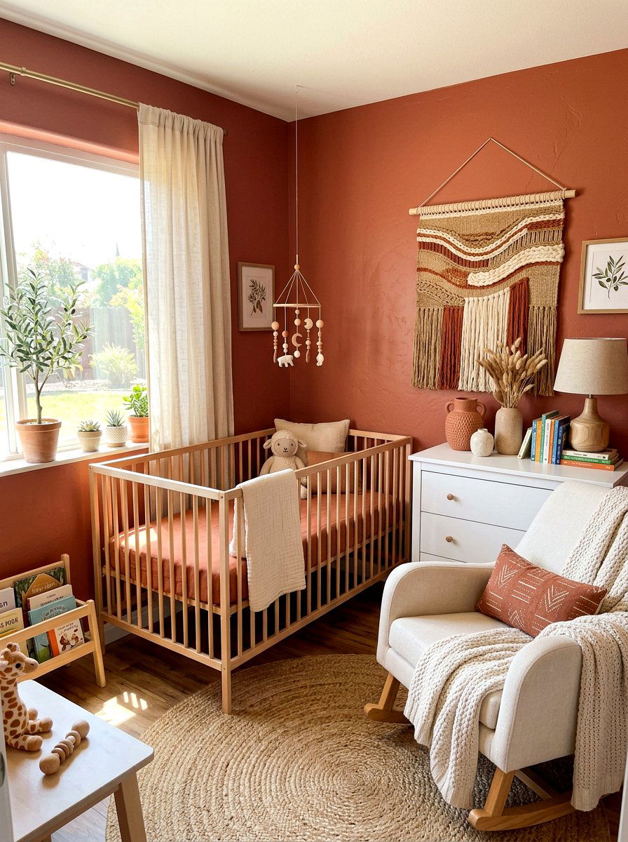 Terracotta Baby Room - 30 Pinterest nursery ideas