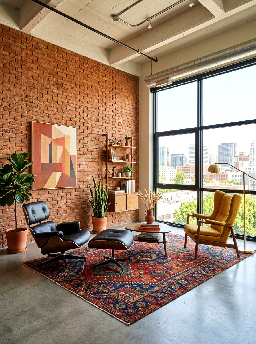Terracotta Brick Living Room - 30 terracotta washed living room ideas