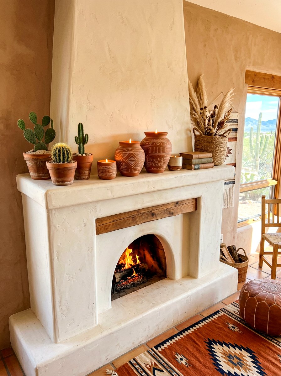 Terracotta Candle Vessel - 30 mantel candle styling ideas