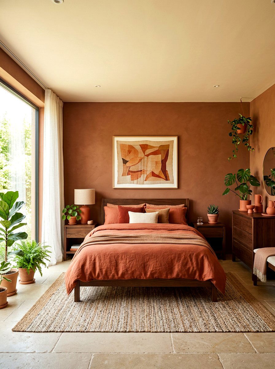Terracotta Color Palette - 30 Moroccan bedroom ideas