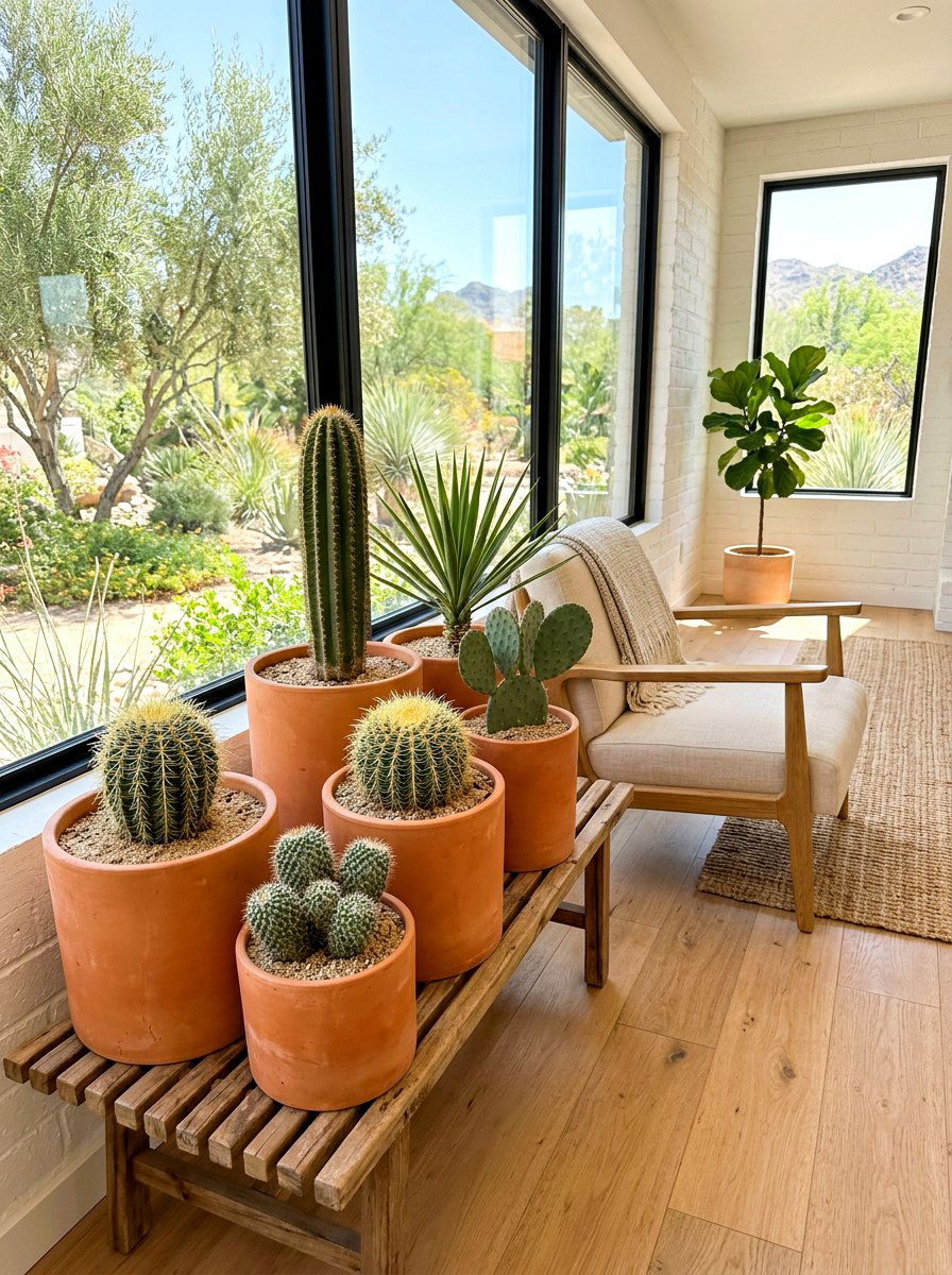 Terracotta Cylinder Pots - 30 modern planter ideas