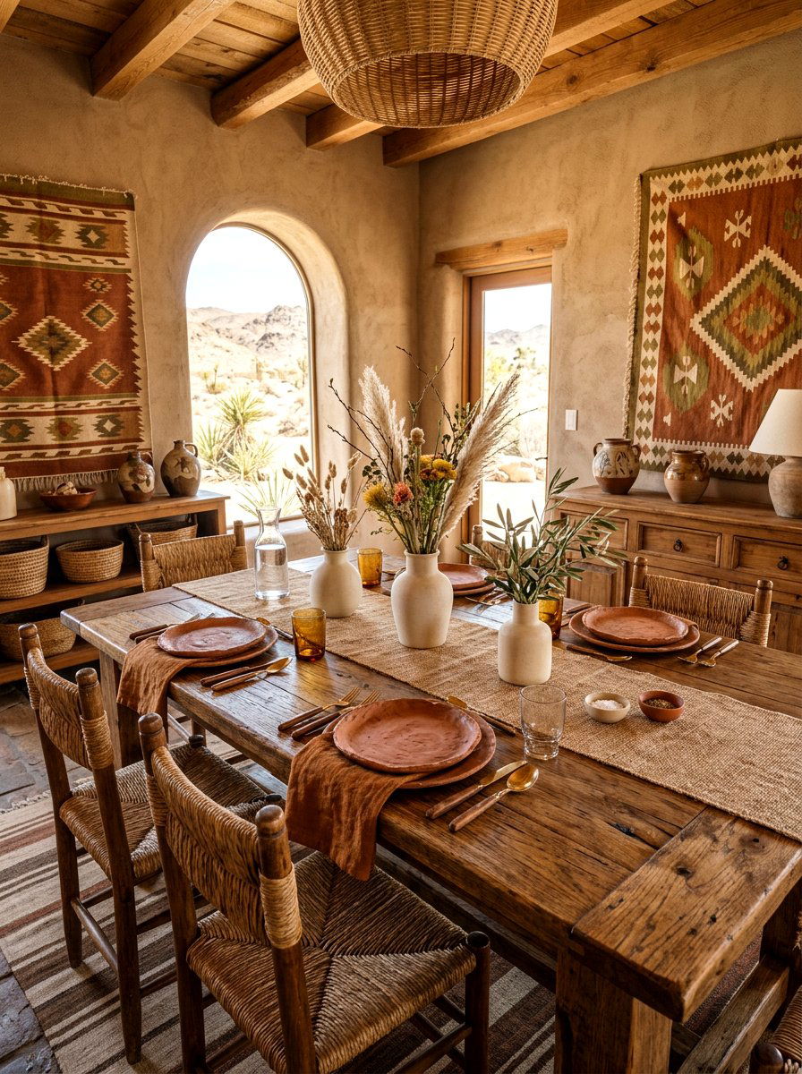 Terracotta Earthy Vibe - 30 everyday table setting ideas