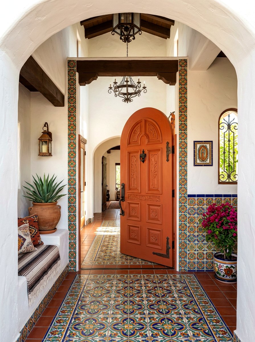 Terracotta Front Door - 30 front door paint color ideas