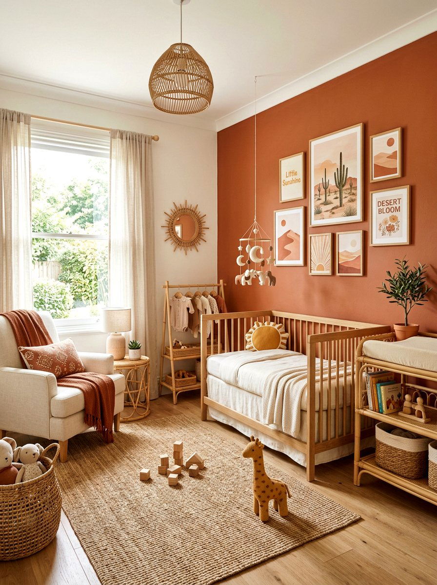 Terracotta Girl Nursery - 30 girl nursery ideas