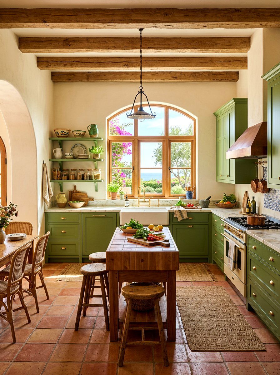 Terracotta Matcha Kitchen - 30 matcha kitchen ideas