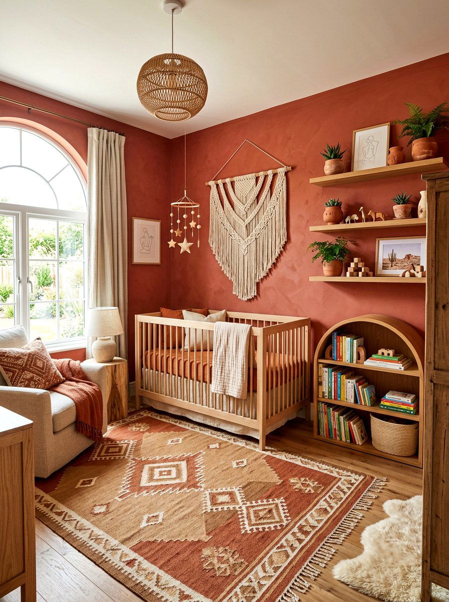 Terracotta Nursery - 30 minimalist nursery ideas