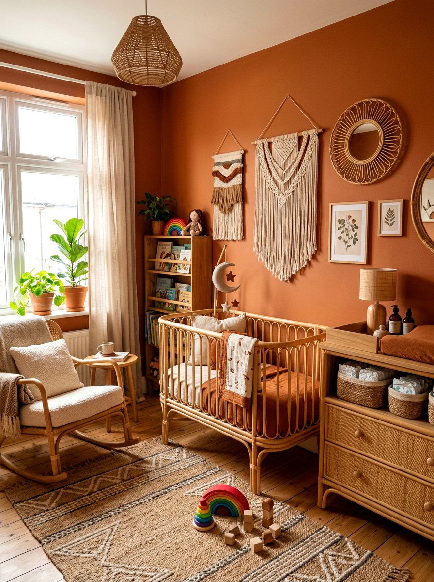 Terracotta Nursery - 30 baby room ideas