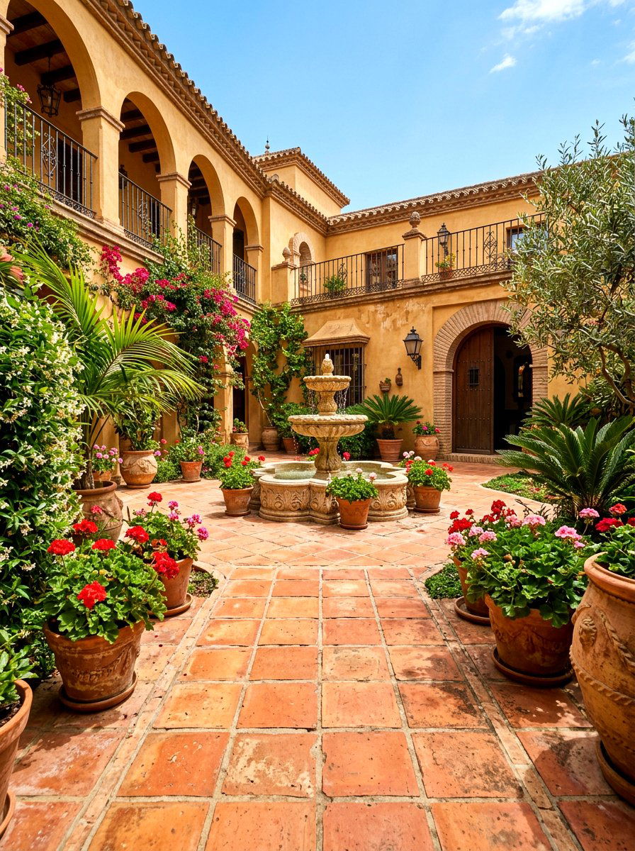 Terracotta Path - 30 garden path ideas