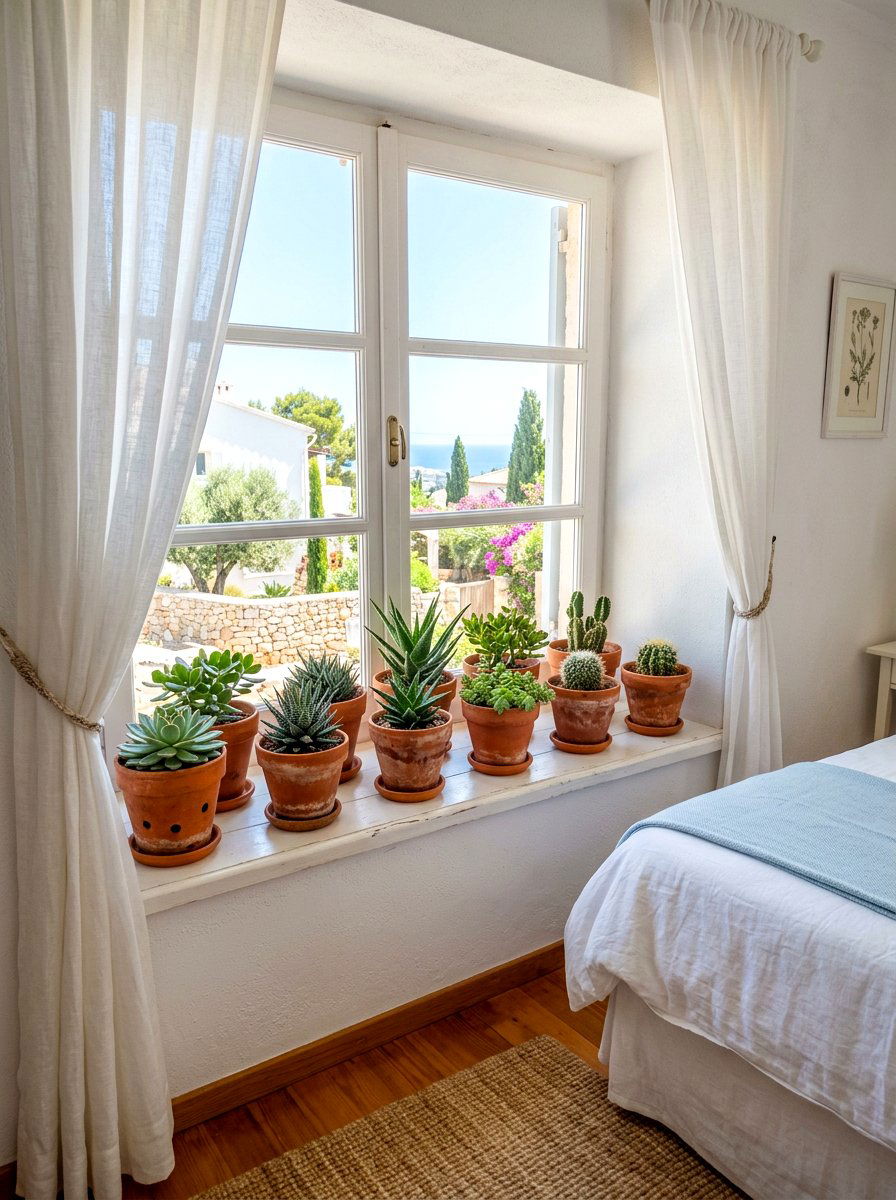 Terracotta Plant Pots - 30 spring bedroom glow up ideas