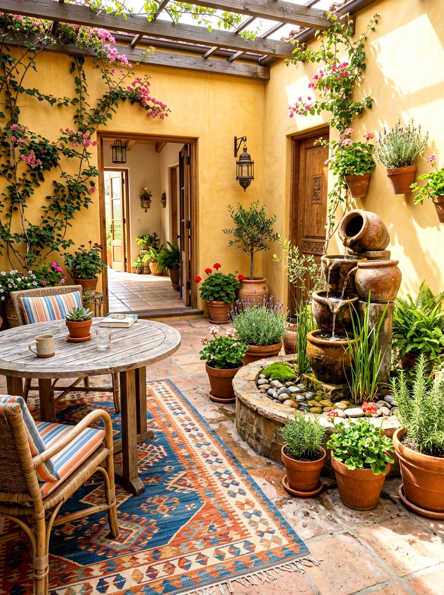 Terracotta Pot Fountain - 30 tabletop fountain ideas