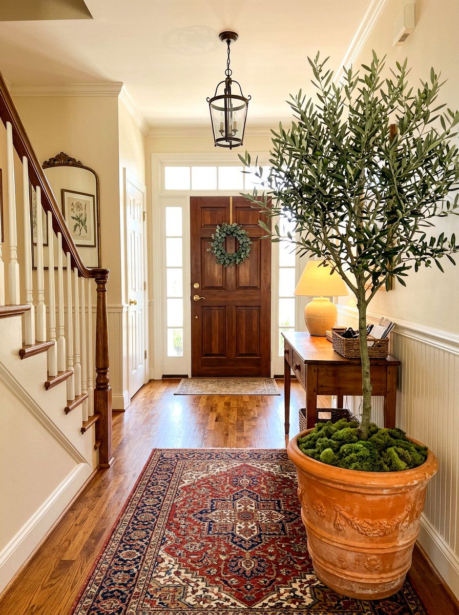 Terracotta Pot Olive Tree - 30 olive tree entry ideas