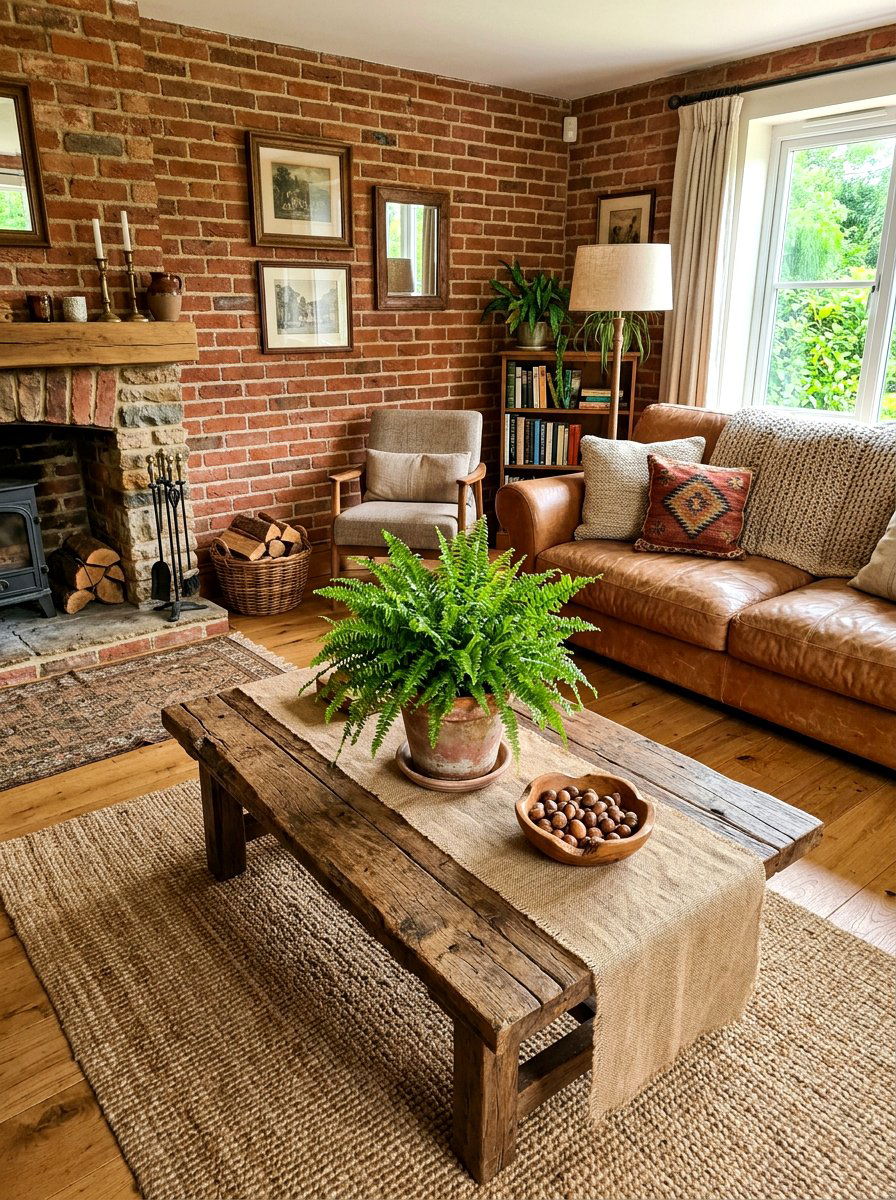 Terracotta Pot Plant - 30 coffee table seasonal decor ideas