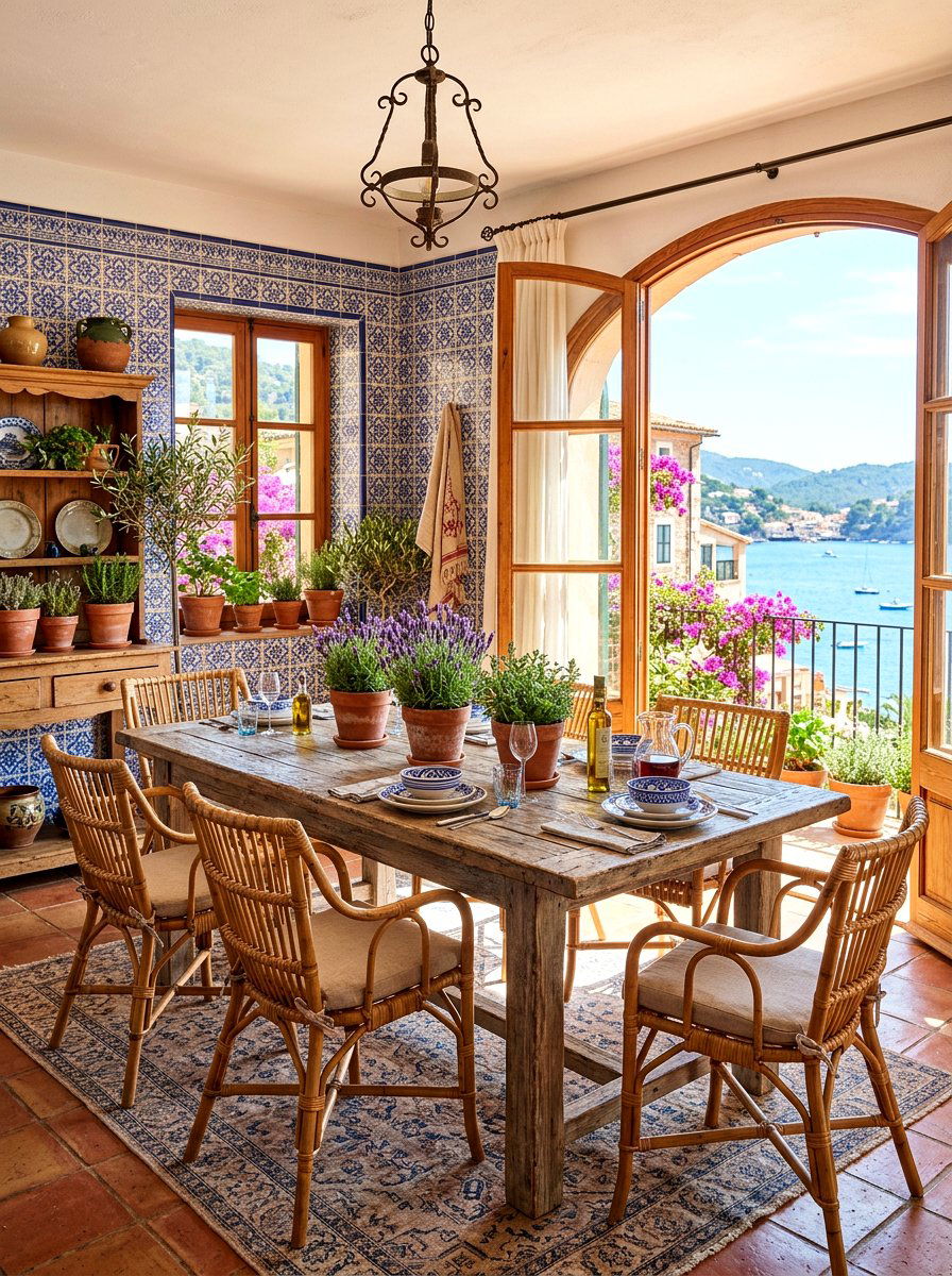 Terracotta Pots - 30 spring dining table ideas