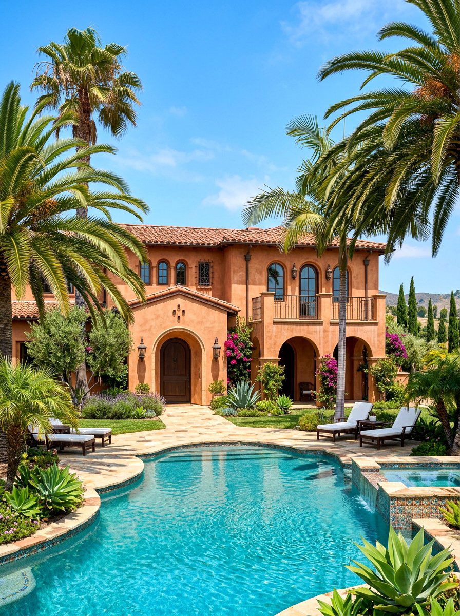 Terracotta Stucco House Exterior - 30 exterior paint color ideas