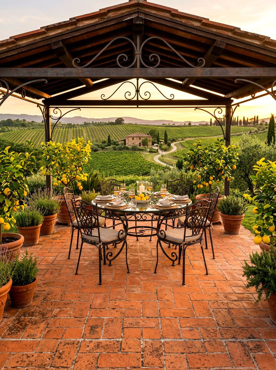 Terracotta Tile Gazebo Floor - 30 gazebo floor ideas