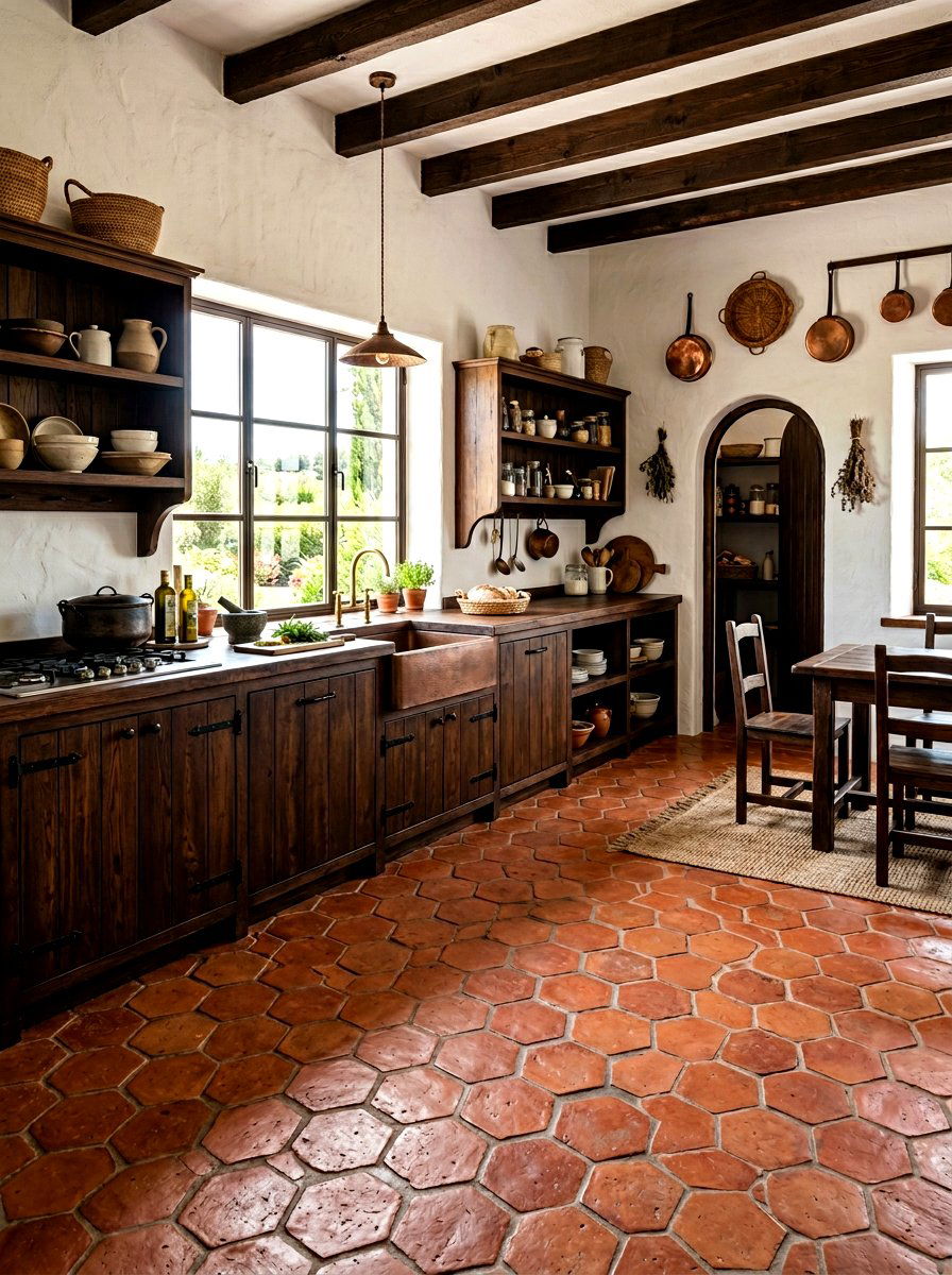 Terracotta Tile Kitchen - 30 old world kitchen ideas