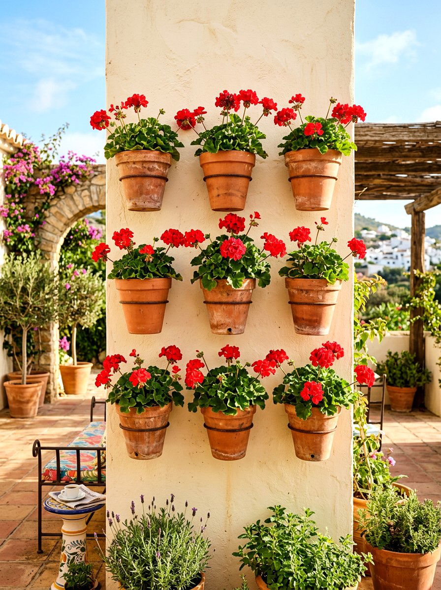 Terracotta Wall Pot - 30 wall planter ideas