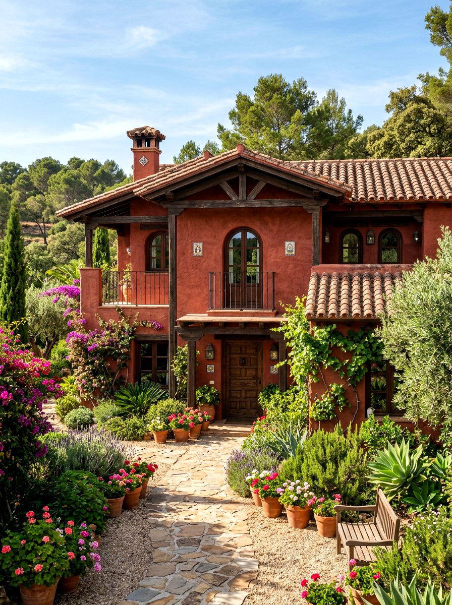 Terracotta clay stucco exterior - 30 clay stucco exterior ideas