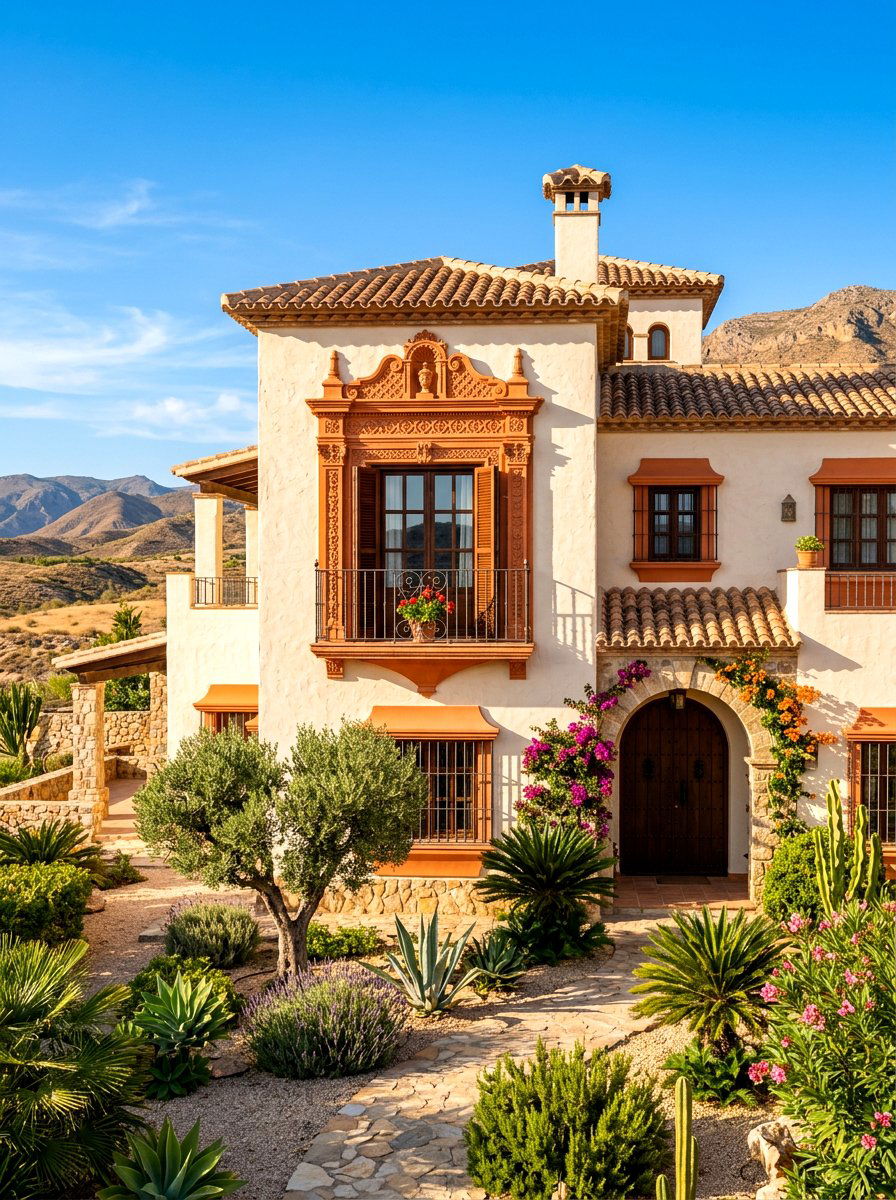Terracotta exterior window trim - 30 exterior window trim color ideas