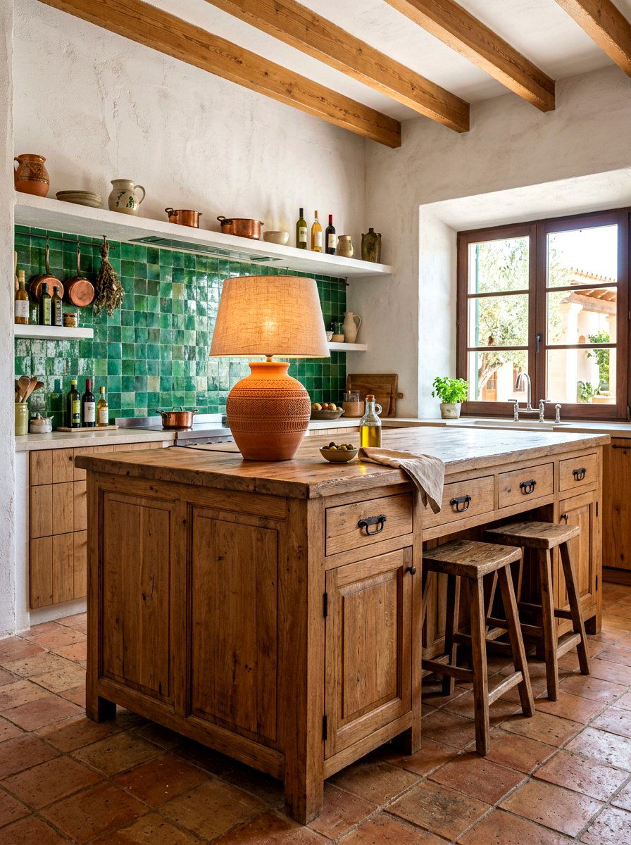 Terracotta lamp kitchen island - 30 table lamp kitchen island ideas