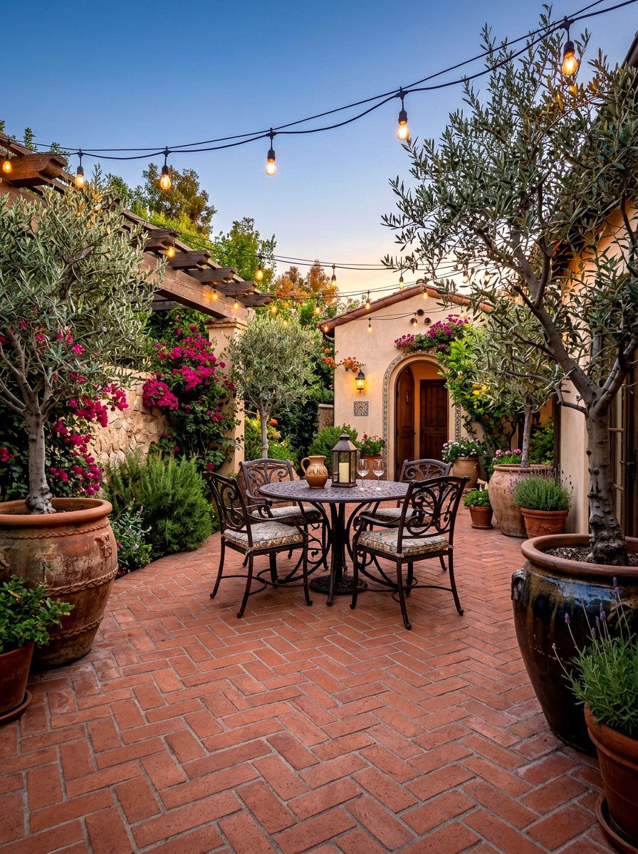 Terracotta outdoor patio - 30 terracotta decor ideas