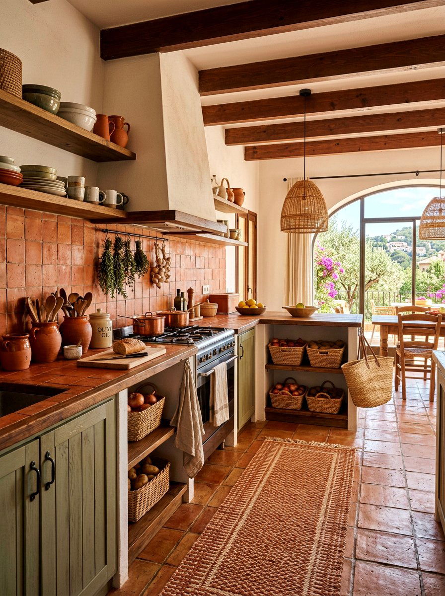 Terracotta rental kitchen - 30 rental kitchen glow up ideas
