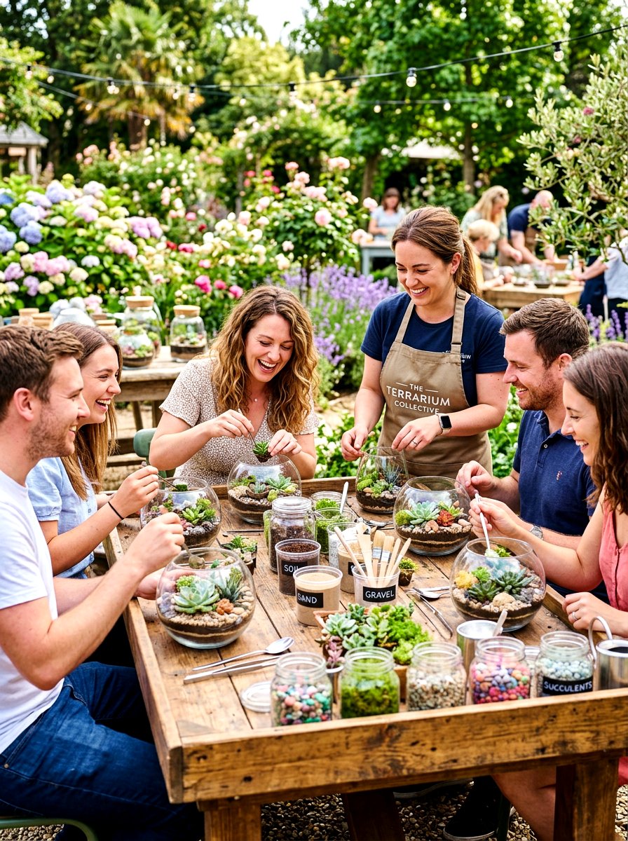 Terrarium Workshop - 30 greenhouse corner ideas