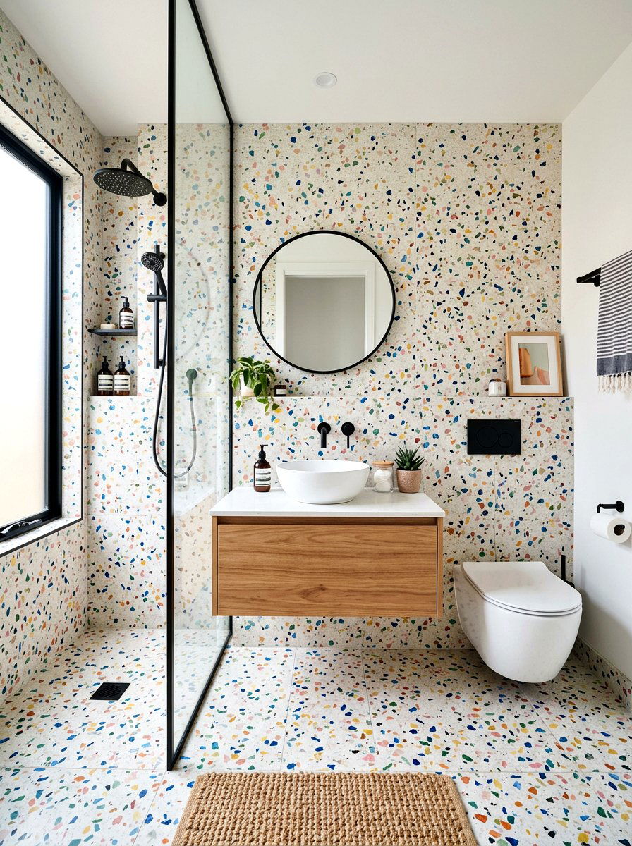 Terrazzo Bathroom - 30 boutique hotel bathroom ideas