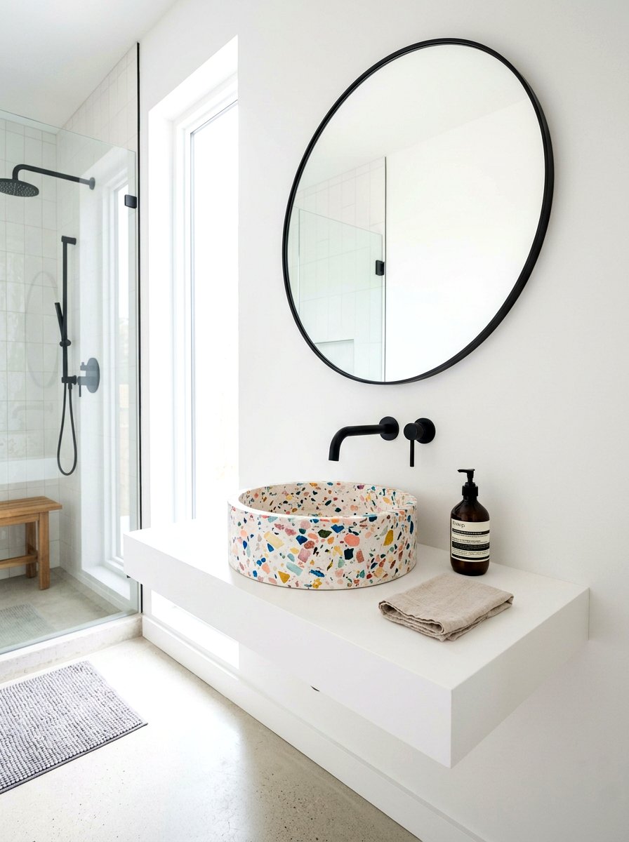 Terrazzo Bathroom Sink - 30 bathroom sink ideas