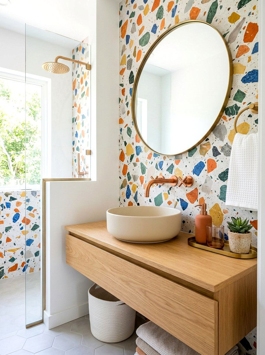 Terrazzo Bathroom Wall Faucet - 30 wall mounted faucet bathroom ideas