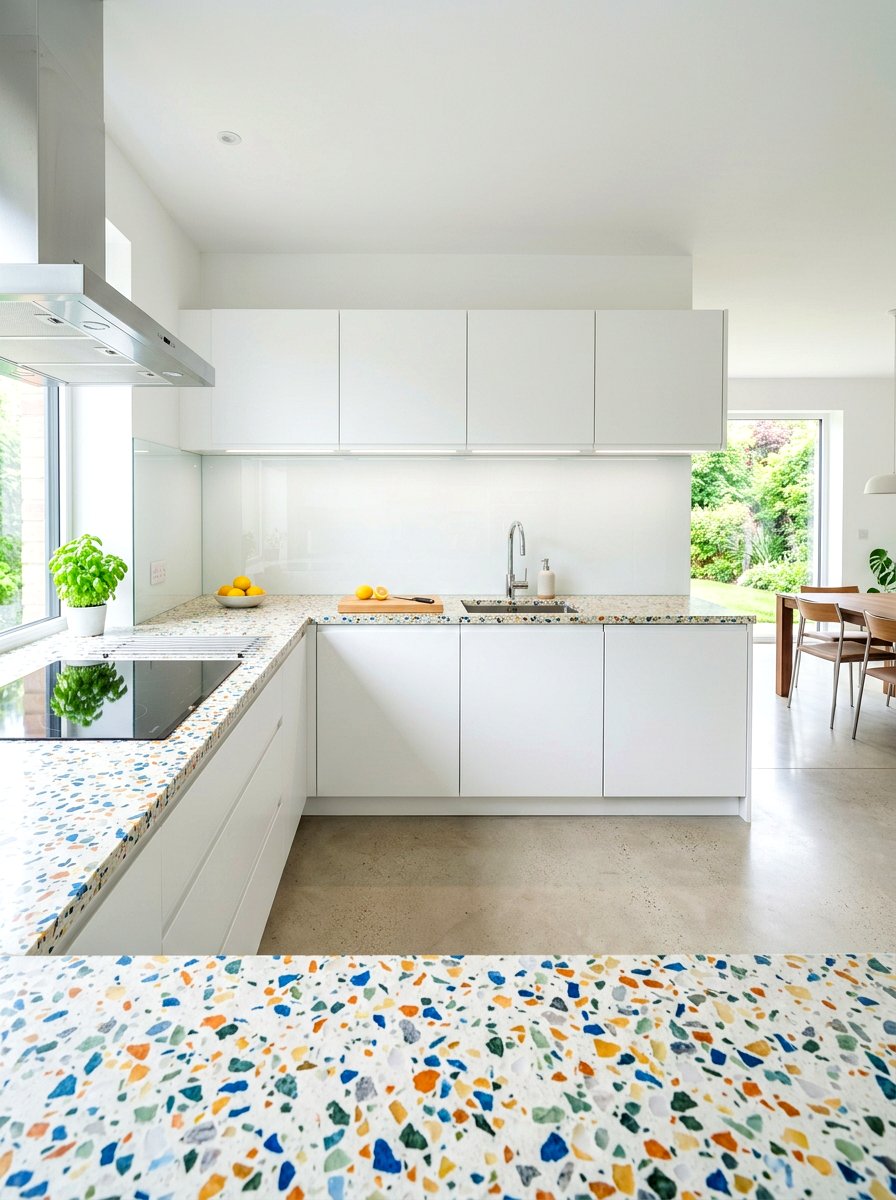 Terrazzo Countertop Design - 30 retro kitchen ideas