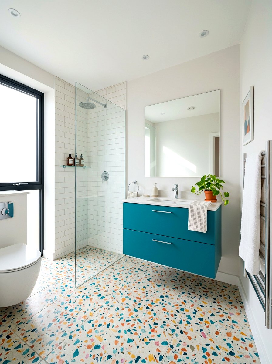 Terrazzo Flooring - 30 modern bathroom ideas