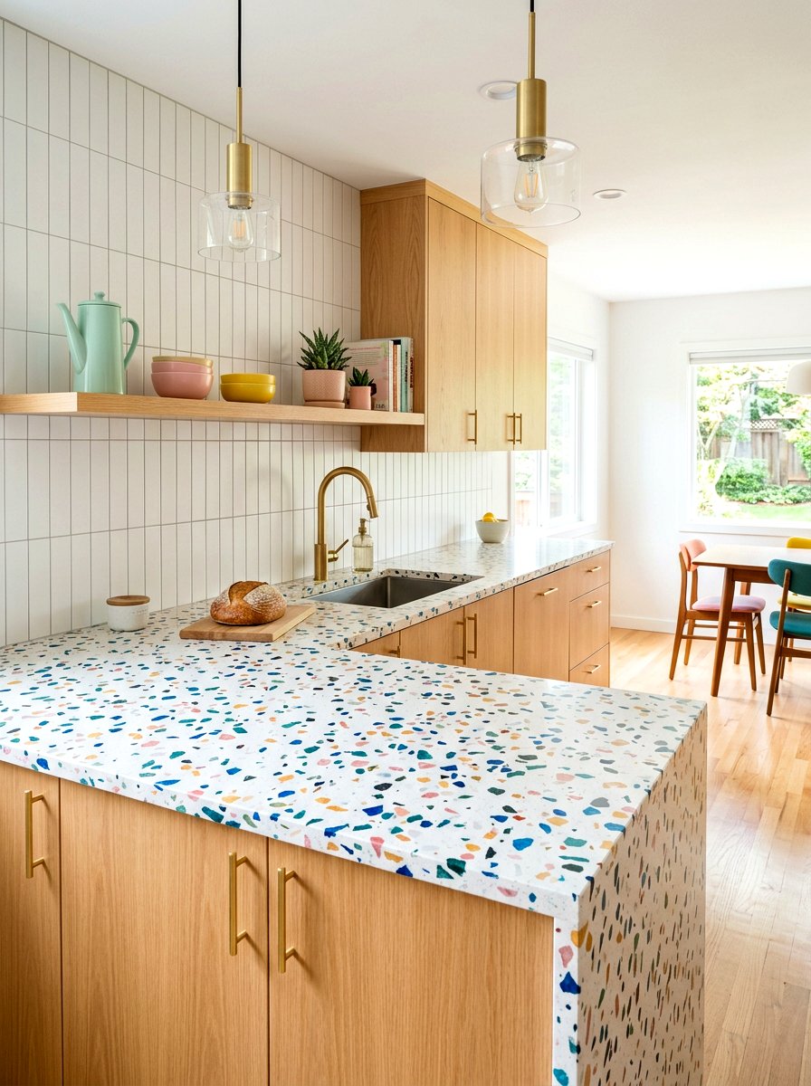 Terrazzo Kitchen Countertop - 30 collected kitchen decor ideas