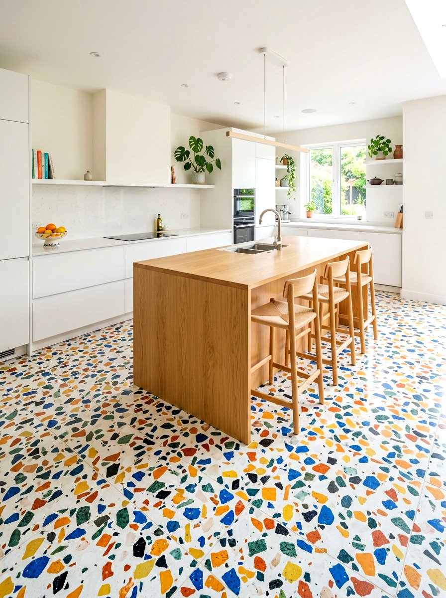 Terrazzo Kitchen Flooring - 30 modern kitchen ideas