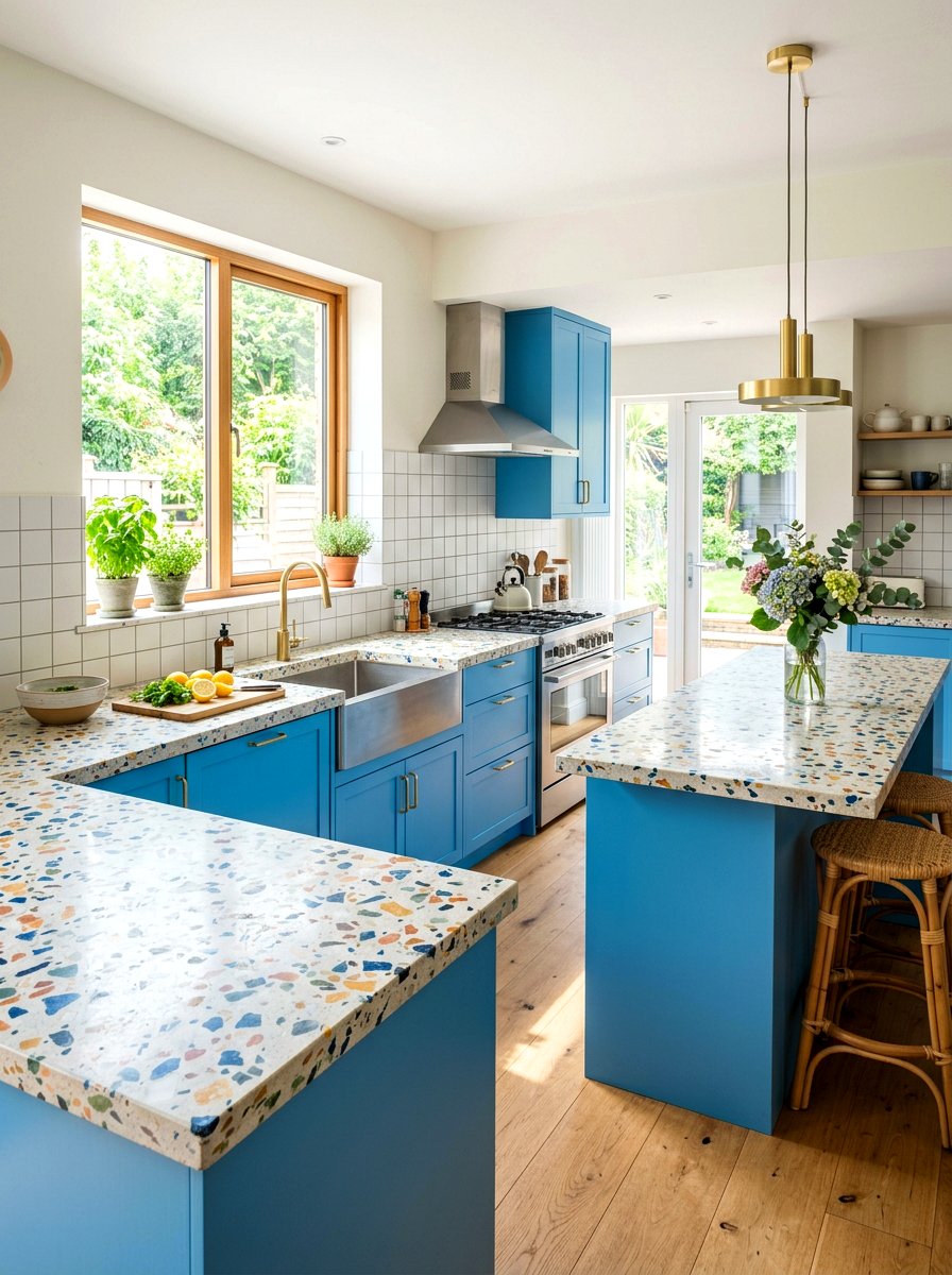 Terrazzo Style Kitchen - 30 playful maximalist decor ideas