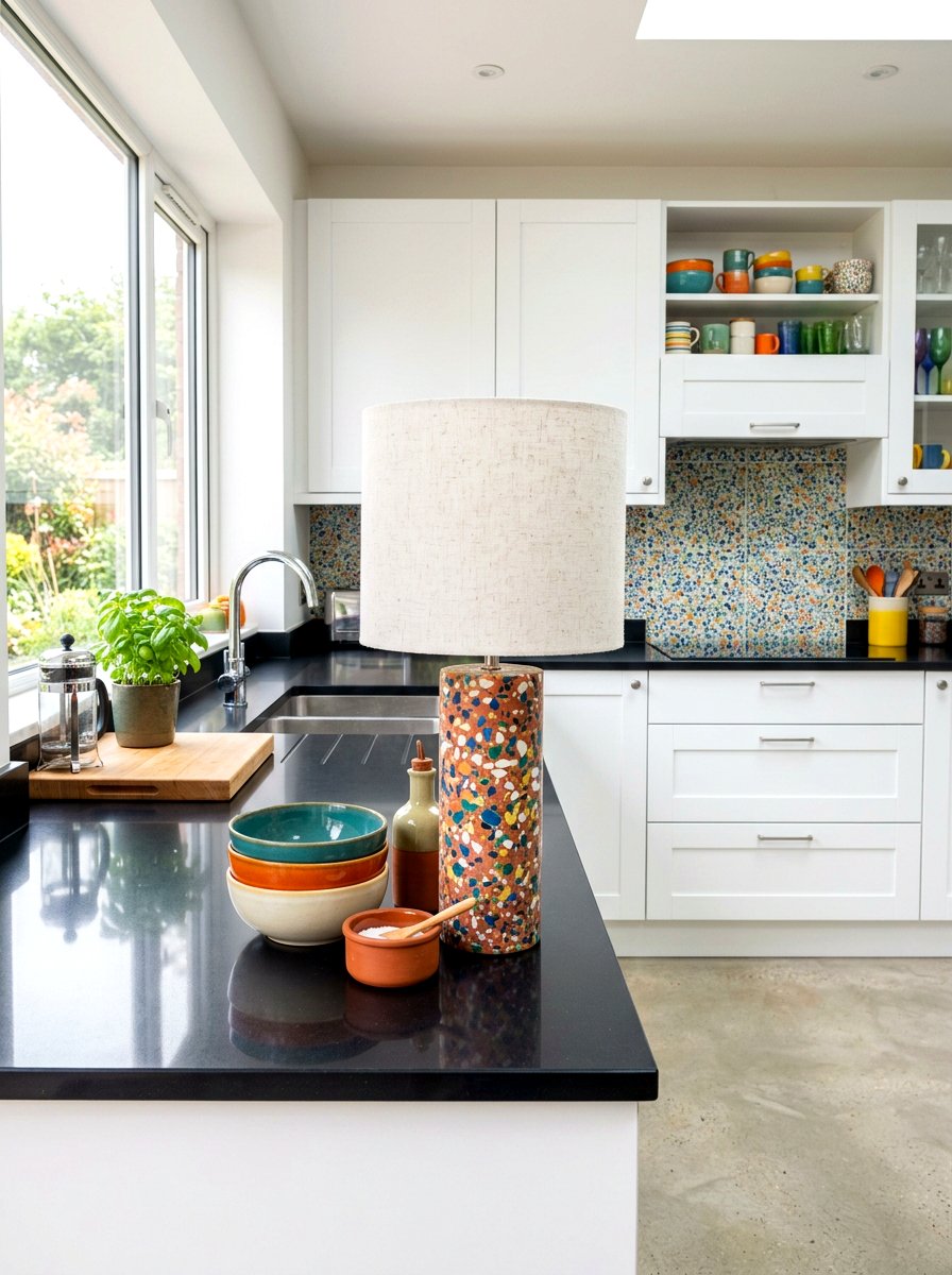 Terrazzo Table Lamp - 30 kitchen table lamp ideas