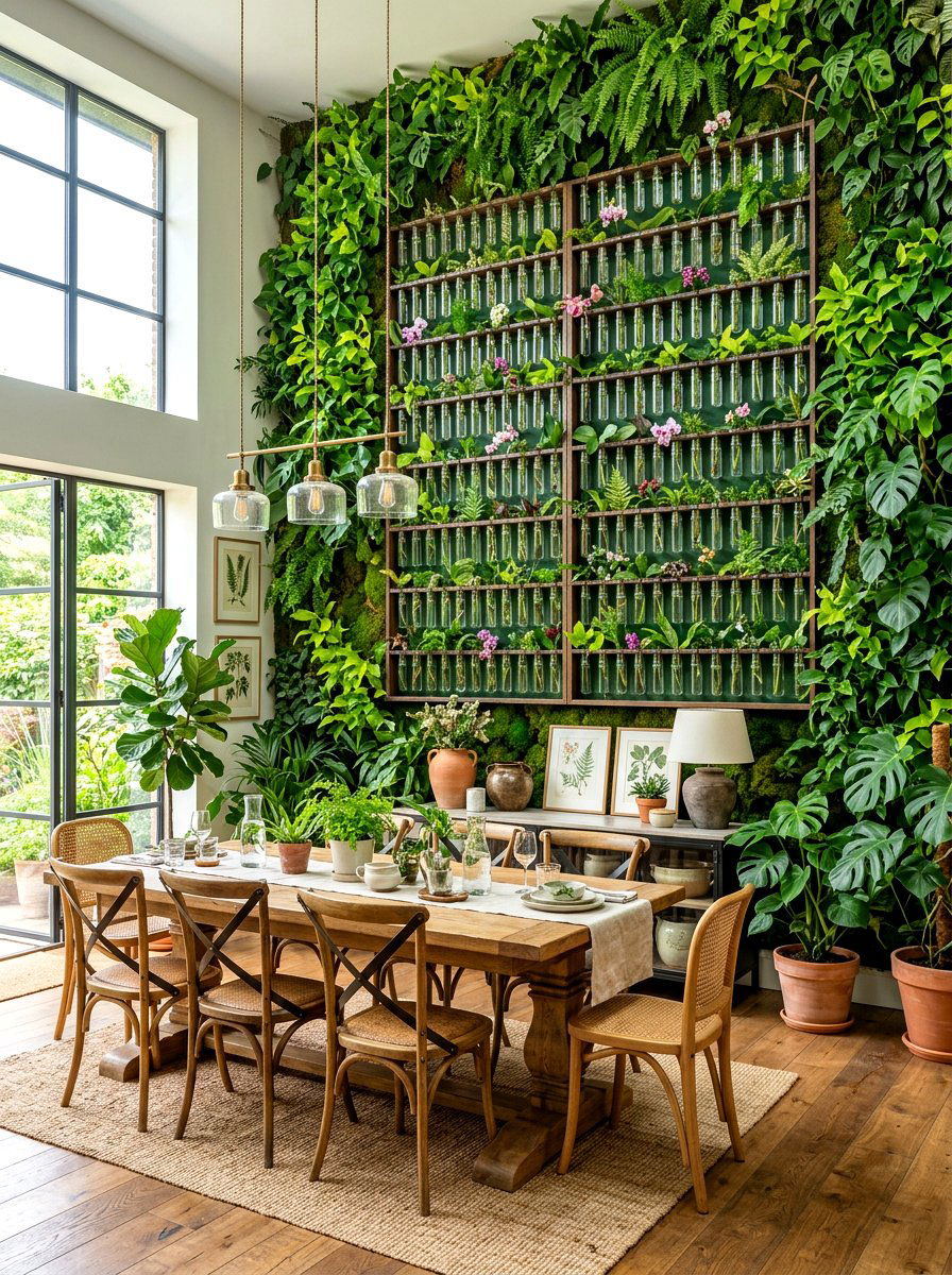 Test tube wall gallery - 30 plant propagation station ideas