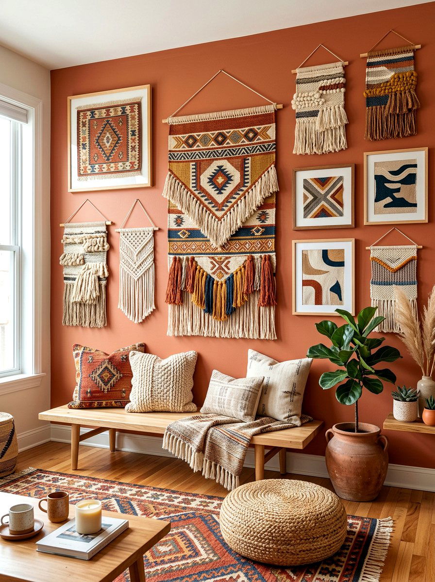 Textile And Tapestry - 30 gallery wall ideas