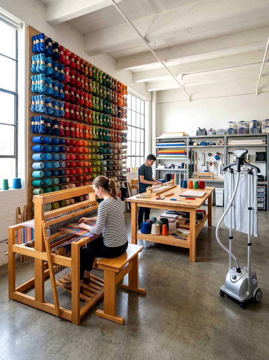 Textile maker space - 30 maker space ideas