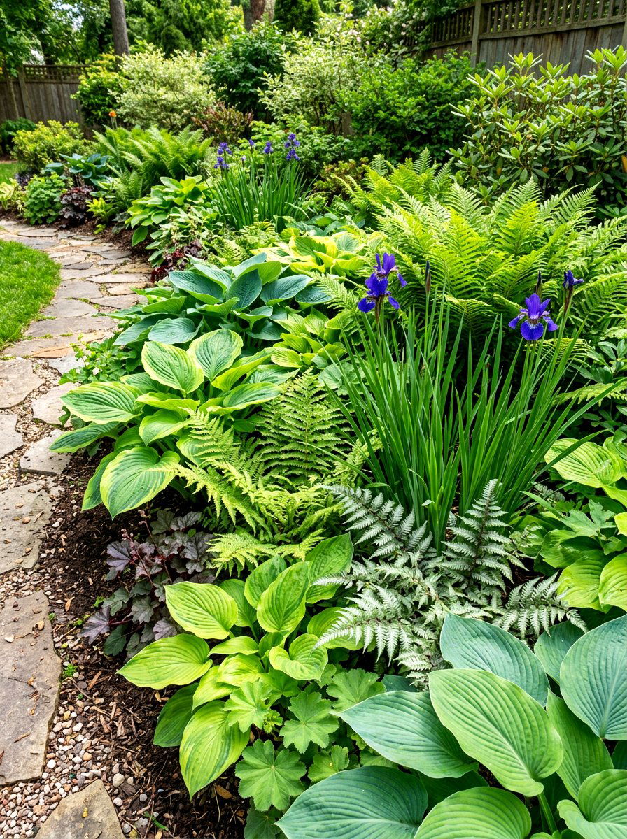 Texture Focused Mixed Border - 30 mixed border garden ideas