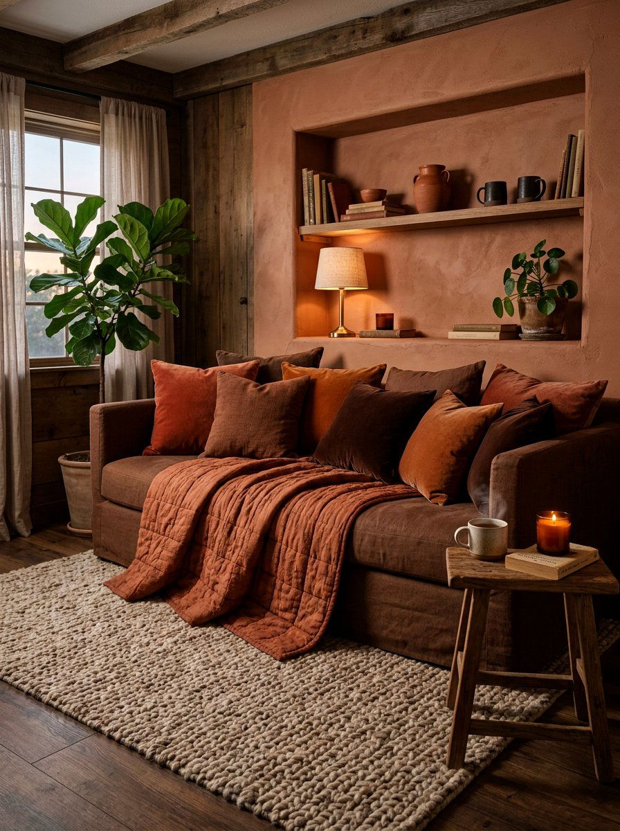 Textured Comfort Nook - 30 wellness nook ideas