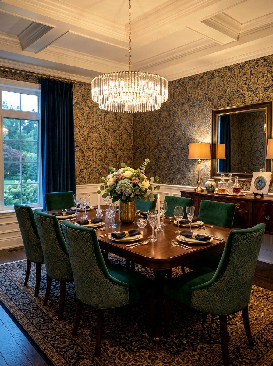 Textured Dining Room Wallpaper - 30 dining room wallpaper ideas