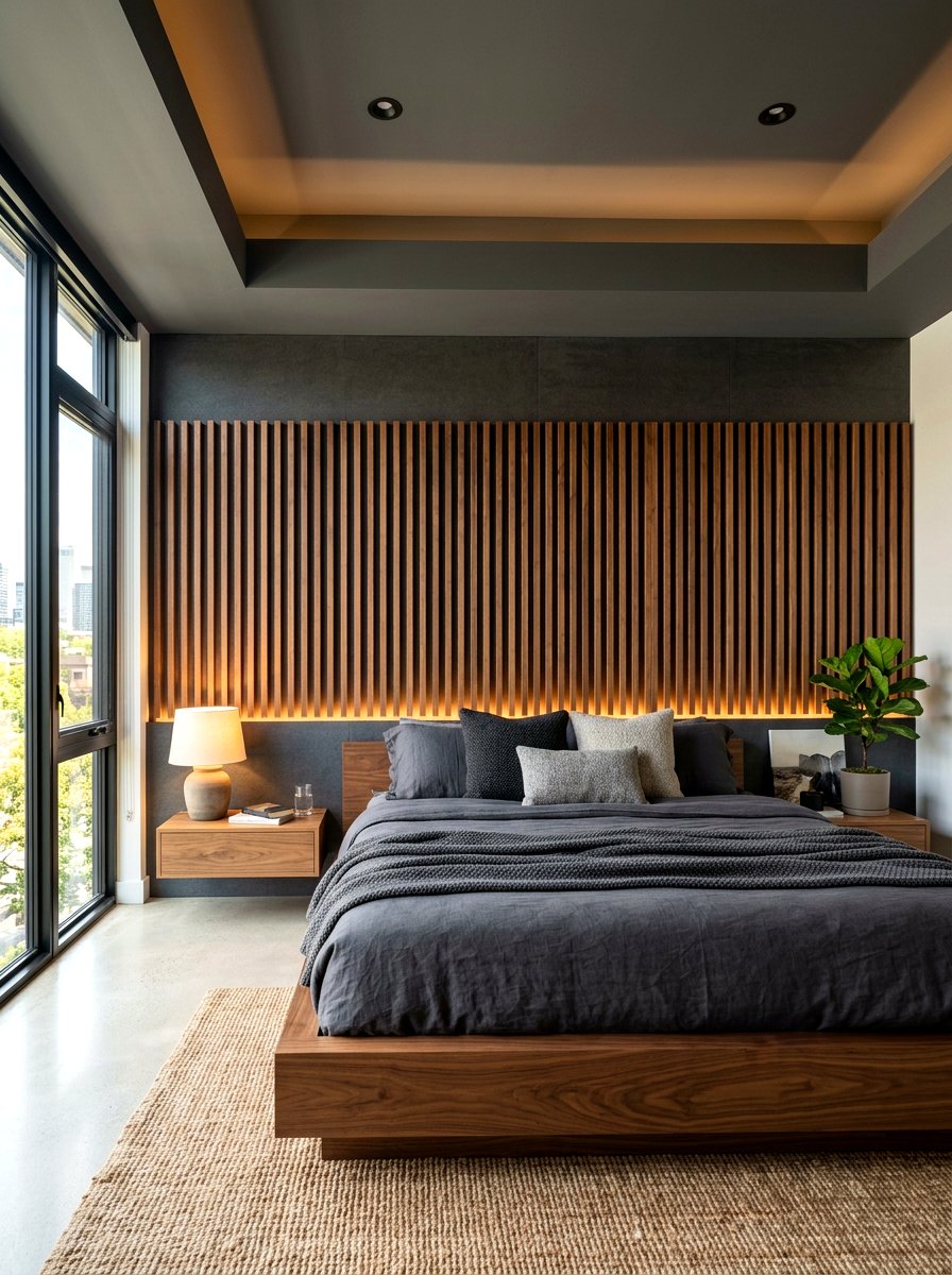 Textured Feature Wall - 30 camera ready home styling ideas